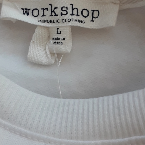 NWT, Cable & Gauge,  Frill Front Cotton Blend Cardigan L - Picture 5 of 7